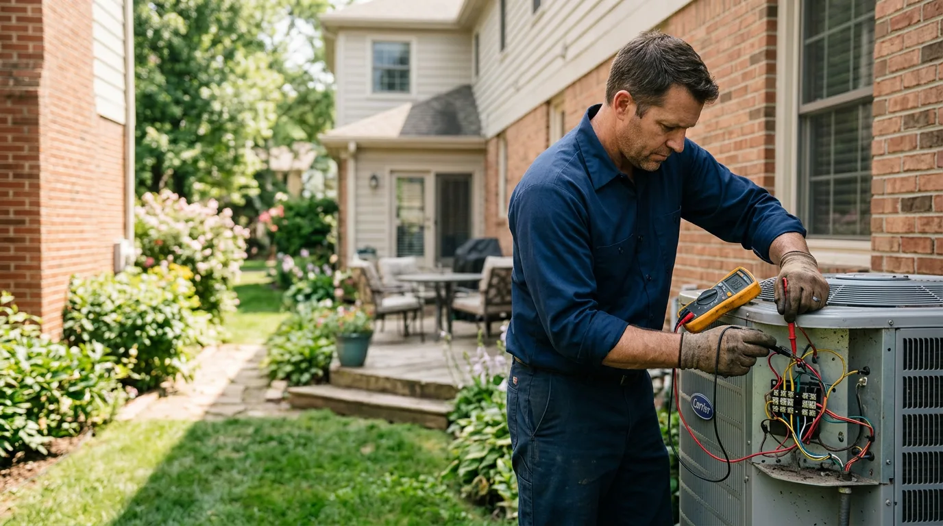 HVAC technician working near Cape Charles, VA